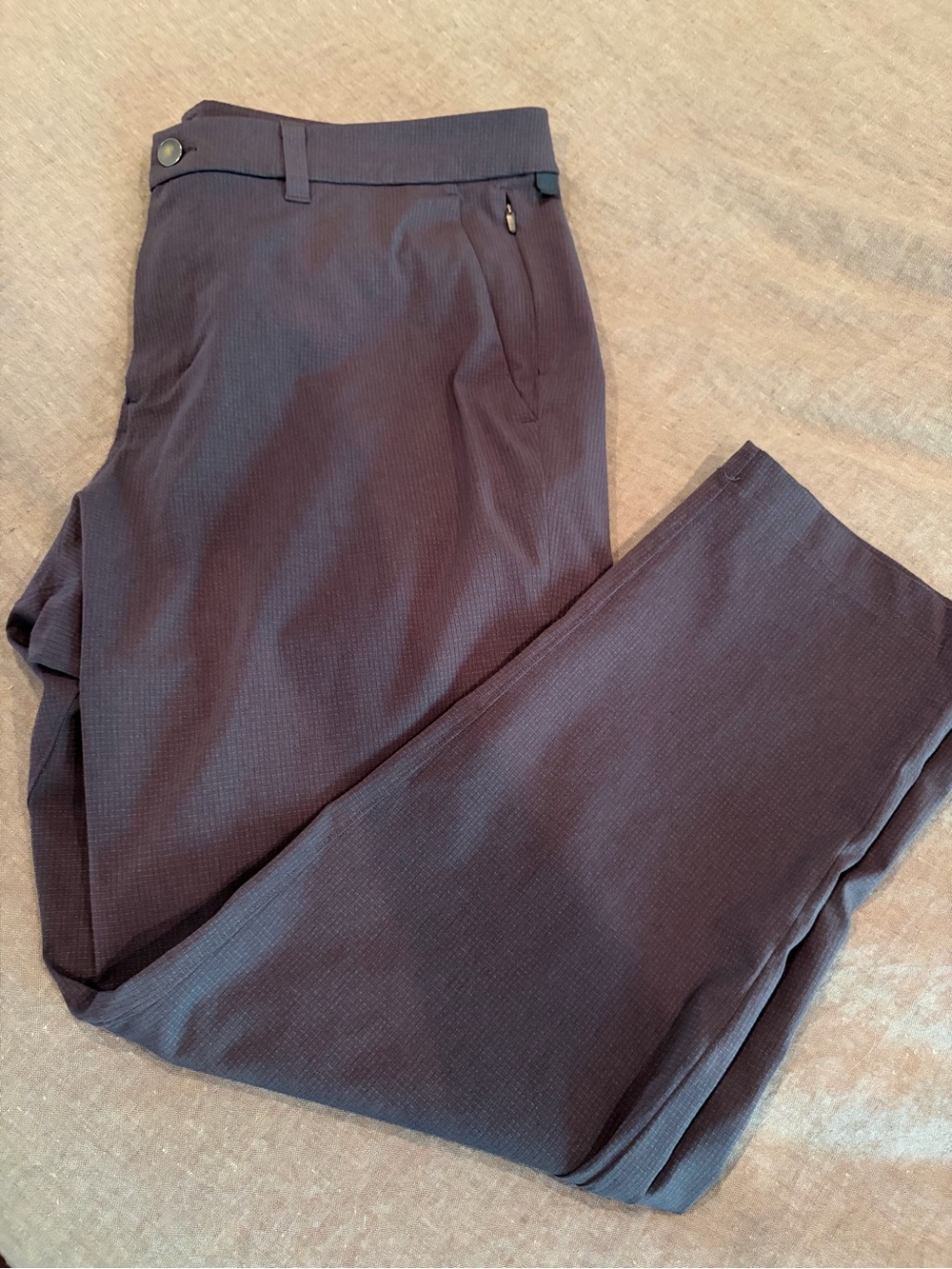 Men's Classic Straight-Fit Pants Charcoal Gray. Lululemon Athletica 36x28